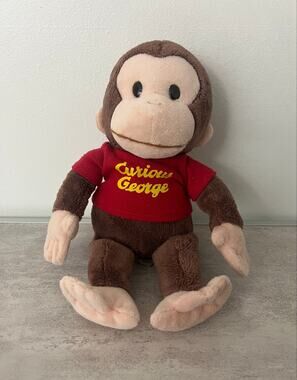 Curious George Gund Soft Plush Stuffed Animal Red Shirt Monkey 12" 4029019
